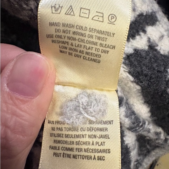Anthropologie Llama Black Patterned Cardigan - Picture 9 of 9